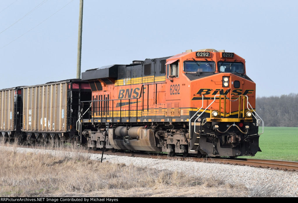 BNSF coal train heading to Baldwin Power Plant